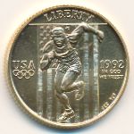 США, 5 долларов (1992 г.)