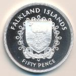 Фолклендские острова, 50 пенсов (1977 г.)