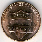 США, 1 цент (2010–2020 г.)