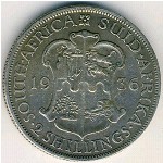 South Africa, 2 shillings, 1931–1936