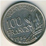 Франция, 100 франков (1954–1958 г.)