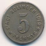 Solingen, 5 пфеннигов, 1919