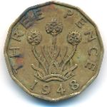 Great Britain, 3 pence, 1948
