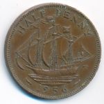 Great Britain, 1/2 penny, 1956