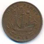 Great Britain, 1/2 penny, 1958