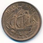 Great Britain, 1/2 penny, 1958