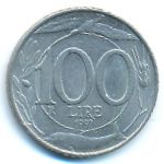 Италия, 100 лир (1997 г.)