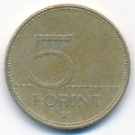 Венгрия, 5 форинтов (2001 г.)
