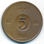 Швеция, 5 эре (1956 г.)