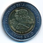 Мексика, 5 песо (2010 г.)