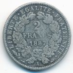 Франция, 2 франка (1870–1895 г.)