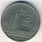 Thailand, 1 baht, 2004