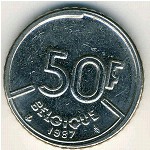 Belgium, 50 francs, 1987–1993