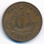 Great Britain, 1/2 penny, 1955