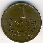 Данциг, 1 пфенниг (1923–1937 г.)