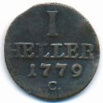 Саксония-Альбертина, 1 геллер (1778–1806 г.)