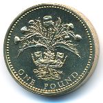 Великобритания, 1 фунт (1984 г.)
