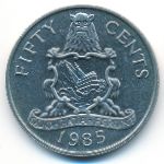Бермудские острова, 50 центов (1985 г.)