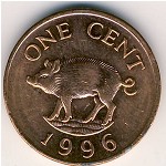 Бермудские острова, 1 цент (1991–1997 г.)