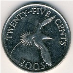 Бермудские острова, 25 центов (1999–2009 г.)