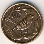 Cayman Islands, 1 cent, 1992–1996