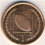 Isle of Man, 1 penny, 1996–1998