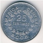 Costa Rica, 25 centimos, 1982