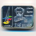 France, 1/4 euro, 2008