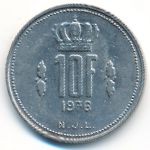 Luxemburg, 10 francs, 1976