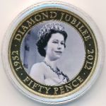 Jersey, 50 pence, 2012