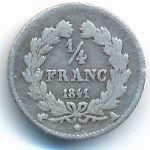 Франция, 1/4 франка (1831–1845 г.)