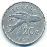 Тувалу, 20 центов (1994 г.)