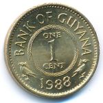 Guyana, 1 cent, 1988–1992