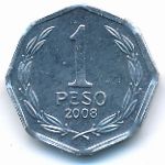 Чили, 1 песо (2008 г.)