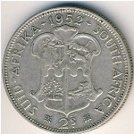 South Africa, 2 shillings, 1951–1952