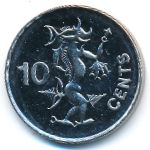 Solomon Islands, 10 cents, 2000–2005