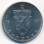 Norway, 5 kroner, 1974–1988