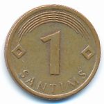 Латвия, 1 сантим (1992–2008 г.)
