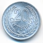 Uruguay, 20 centesimos, 1965