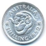 Австралия, 1 шиллинг (1950–1952 г.)