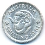Australia, 1 шиллинг (1961 г.)