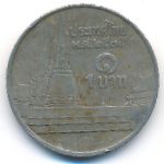 Thailand, 1 baht, 1992