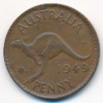 Australia, 1 penny, 1949