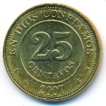 Nicaragua, 25 centavos, 2007