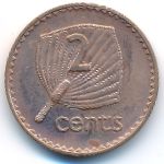 Fiji, 2 cents, 2001