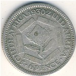 ЮАР, 6 пенсов (1925–1930 г.)