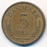 Denmark, 5 ore, 1966