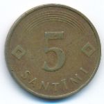 Латвия, 5 сантим (1992 г.)