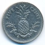 Bahamas, 5 cents, 2000