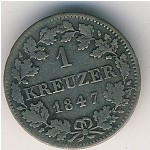 Бавария, 1 крейцер (1839–1856 г.)